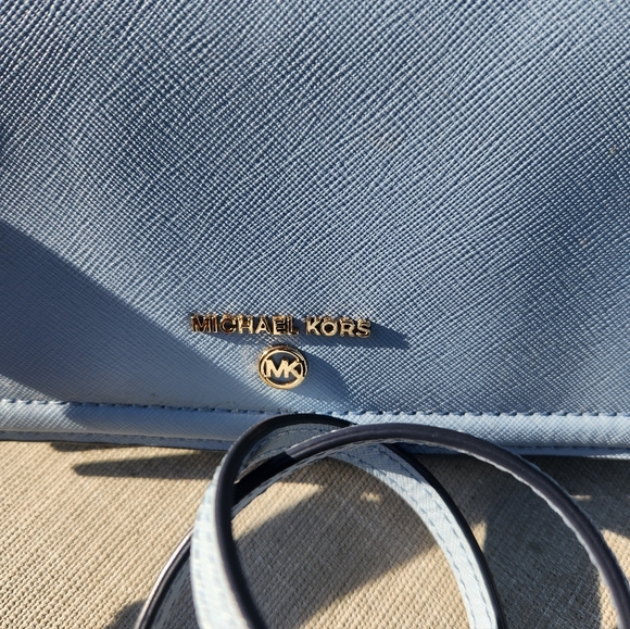 NWOT Michael Kors Light Blue Crossbody Bag - Picture 4 of 9